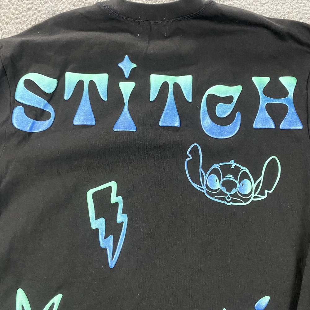 NWT Stitch Spirit Jersey XS Black 626 Celebration Crew Long Sleeve WDW Disney - Picture 7 of 16